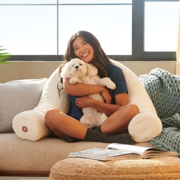 Bearaby Body Pillow - Full Body Pillows for Adults, Pregnancy Pillow - Made from Natural Rubber Foam and Organic Cotton - Image 7