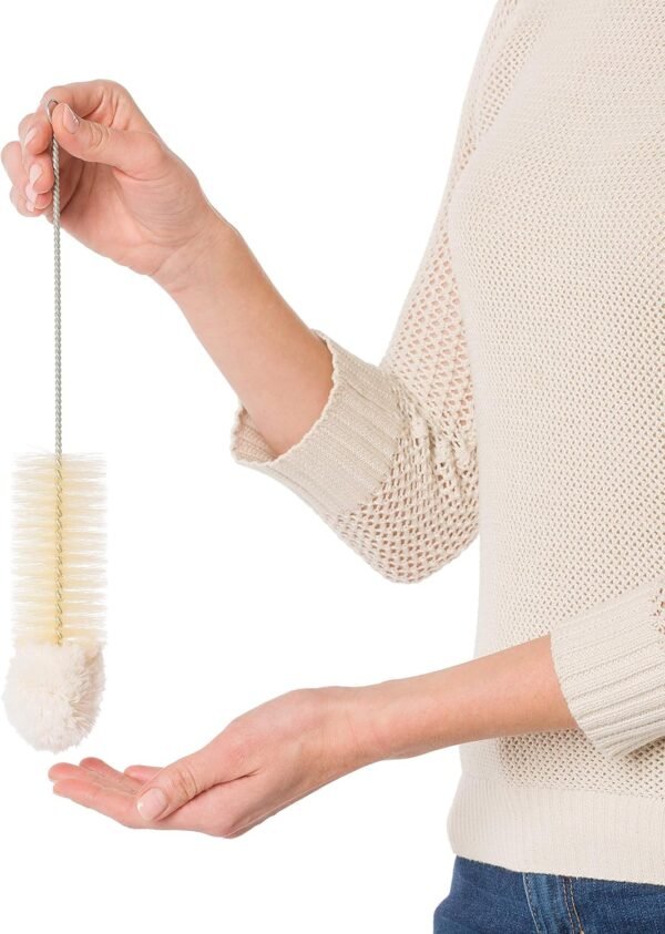 Redecker Natural Pig Bristle and Cotton Cleaning Brush, 12-5/8-Inches - Image 3