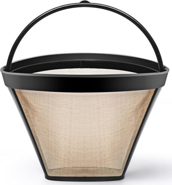 Reusable #4 Cone Coffee Filter Basket for Cuisinart Coffee Makers Cuisinart Coffee Accessories - 1 Pack Permanent Replacement for Cuisinart Coffee Brewers