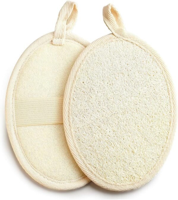 Exfoliating Loofah Pads,Made with Eco-Friendly and Biodegradable Shower Luffa Sponge,100% Natural Bath Sponge for Men and Women’s SPA Luffa Package (3pcs) - Image 5