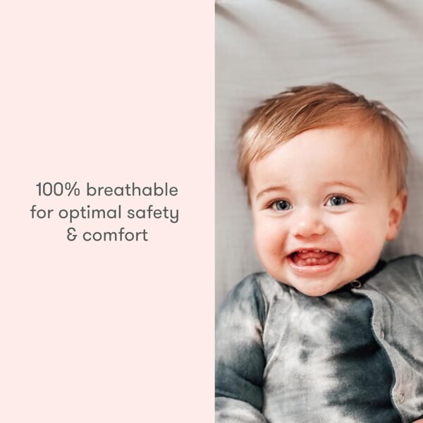 Newton Baby Organic Fitted Crib Sheets (2-Pack) - 100% Breathable and Ultra-Soft, 100% Organic Muslin Cotton, Fits All Standard Cribs, White… - Image 3