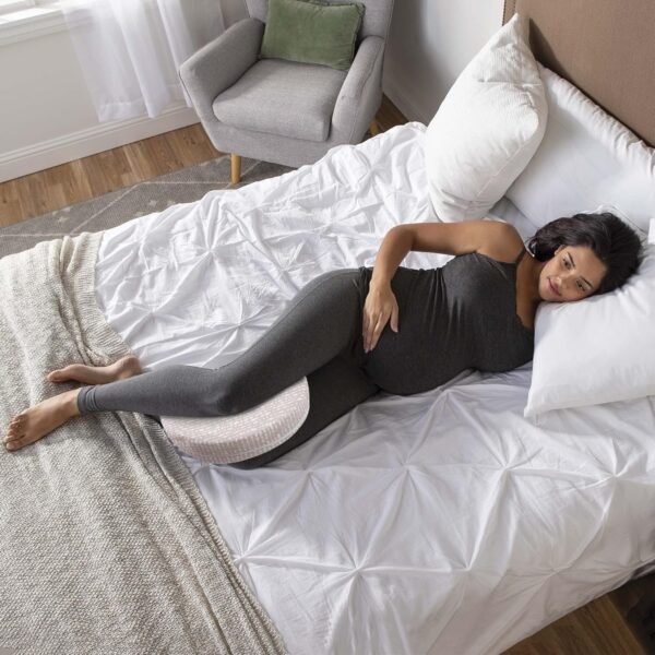 Boppy Pregnancy Pillow Wedge with Organic Cotton Cover, Biscotti, Belly Support Maternity Wedge, Firm Pregnancy Wedge Pillow for Pregnancy from Line of Pregnancy Pillows for Sleeping - Image 4