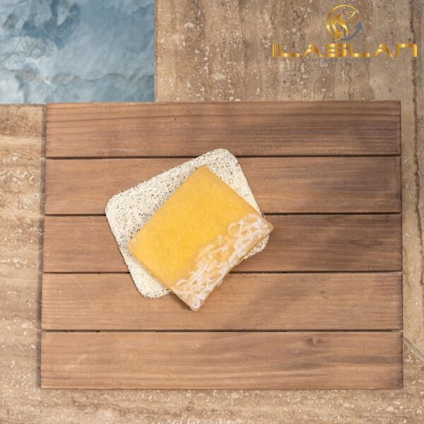 Natural Loofah Soap Saver, Shower and Sink Soap Holder | 4 Pcs Soap Dish, Compostable Tray Mat for Bathroom | Natural - Image 5