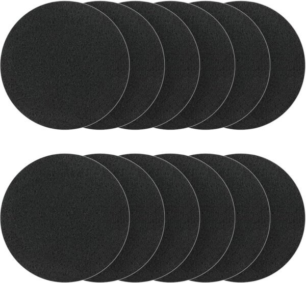 Compost Bin Filter, 6.7 inch Charcoal Filters for Kitchen Compost Bucket Home Countertop Compost Pail Relpacement Filter, 12-Pack
