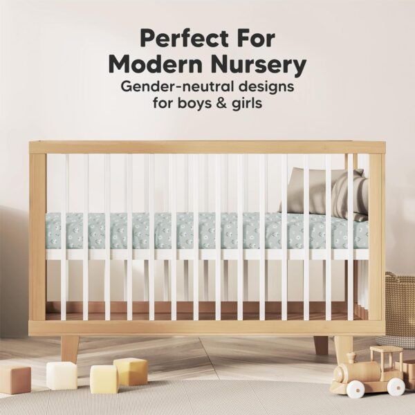 2-Pack Mini Crib Sheets Fitted, Pack and Play Sheets - Organic Cotton Pack N Play Sheets for Pack and Play Mattress, Playard Baby Crib Sheets, Jersey Crib Sheets Neutral for Boys, Girls (Dragon Tale) - Image 8