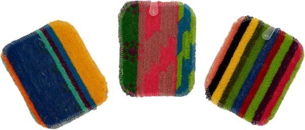 World's Best Flat Pot Scrubbers. Dishwasher Safe. Assorted Colors (3) - Image 3