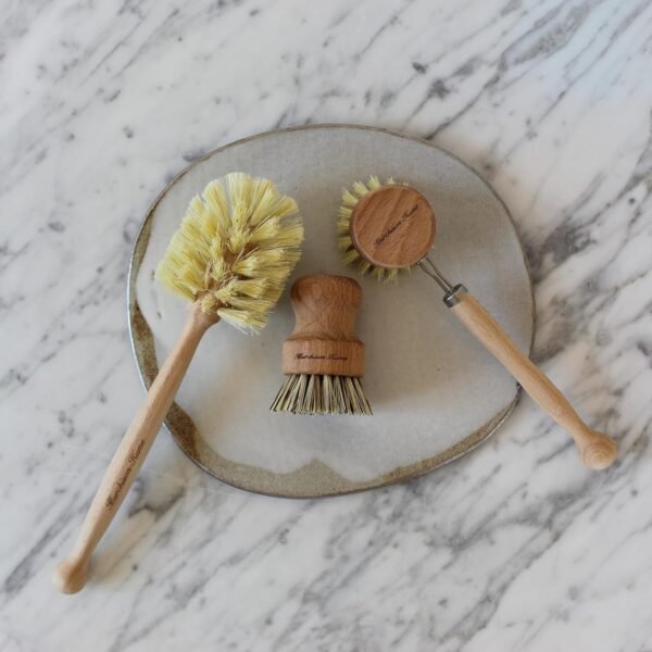 Murchison-Hume Compostable Dish Brush with Wooden Handle, Replaceable Scrubber Head, No Plastic Parts, All-Natural Materials Scrubbing Tool for Cleaning Pans, Pots, and Kitchen Sink, 8.3 inches - Image 7