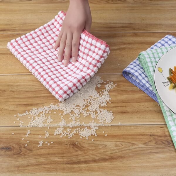 Oeleky Dish Towels for Kitchen 15x26 Inches, Pack of 8 Cotton Kitchen Towels for Drying Dishes, Absorbent Bar Mop Towels (Multi, 15x26 inches) - Image 7