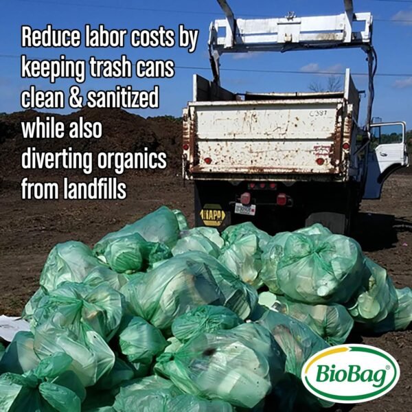 BioBag (USA) The Original Compostable Bag, 33 Gallon, 120 Count, 100% Certified Compostable Trash Bag Liners for Food Waste, Extra Strong and Durable, Trash Bag - Image 7