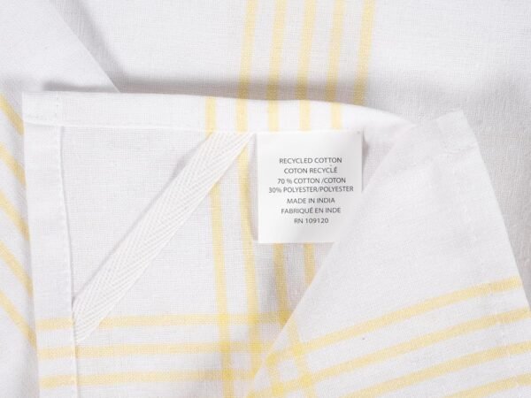 KAF Home Soho Kitchen Dish Towel Set of 10 | 18 x 28 Inch Tea Towels | Soft and Absorbent Mixed Set of Flat Towels | for Hand Drying & Cleaning Dishes | Durable & Colorful (Yellow) - Image 4