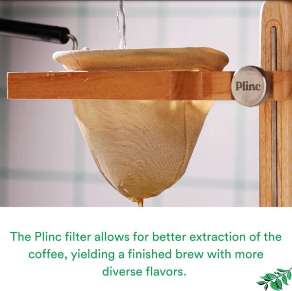Unbleached Cotton Reusable Coffee Filter for Plinc Chorreador - Pour-over coffee stand - 3 pack - Image 2