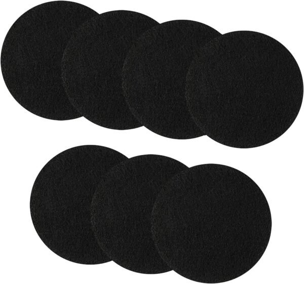 7 Pack Compost Bin Charcoal Filters Round Indoor Kitchen Compost Bucket Activated Charcoal Filters Replacements Sheets (6.7 Inch)