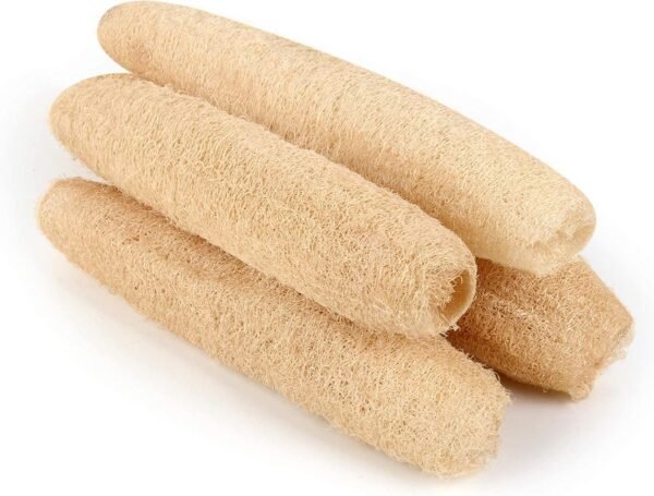 Natural Loofah Sponges Organic Luffa Bath Shower Sponge Exfoliating Body Back Scrubber for Men Women Adults SPA Beauty Bathing Daily Care - 4 PCS - Image 7