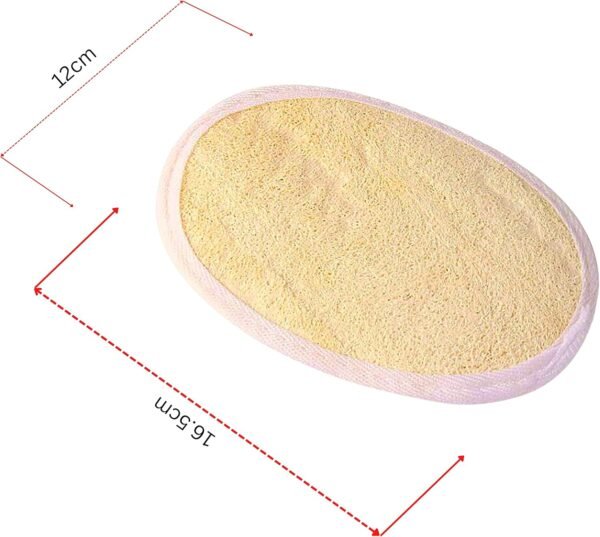 Jaunty Natural Loofah (3PC Pack) Sponge Exfoliating Body Scrubber Made with Eco-Friendly and Biodegradable Suitable for Women, Babies and Men, - Image 6