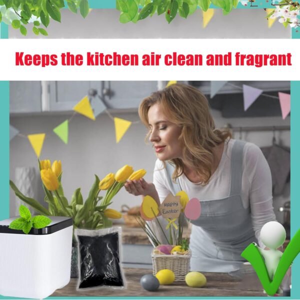 1.55 Pounds Oversized Pack Replacement Odor Absorbing Filter Refills for Smart Waste Kitchen Composter, Activated Charcoal for Electric Compost Bin Odor Control - Image 7