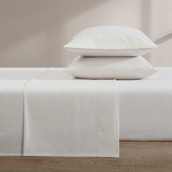 MARIMEKKO - King Sheets, Organic Cotton Bedding Set, Luxuriously Soft & Smooth Home Decor, GOTS Certified (Muru Beige, King) - Image 4