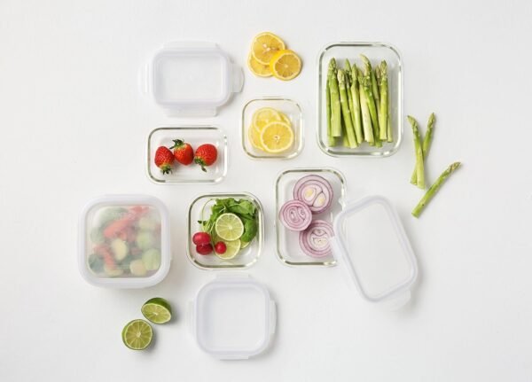 LOCK & LOCK Purely Better Glass Food Storage Container with Lid, 21 Ounce, Clear - Image 3