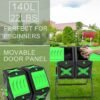 SQUEEZE master Large Dual Chamber Compost Bin Tumbler Outdoor Garden- Easy Rotating- Sturdy Steel Frame-Fast Composting (Green, 2 × 18.5 Gallon) - Image 6