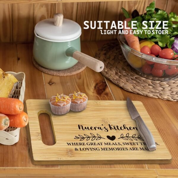 Nuera Daughter in Law Cutting Boards for Kitchen, Daughter in Law Gifts Bamboo Cutting Board, Nuera's Kitchen Decorative Cutting Board, Daughter in Law Spanish Gifts for Christmas - Image 3