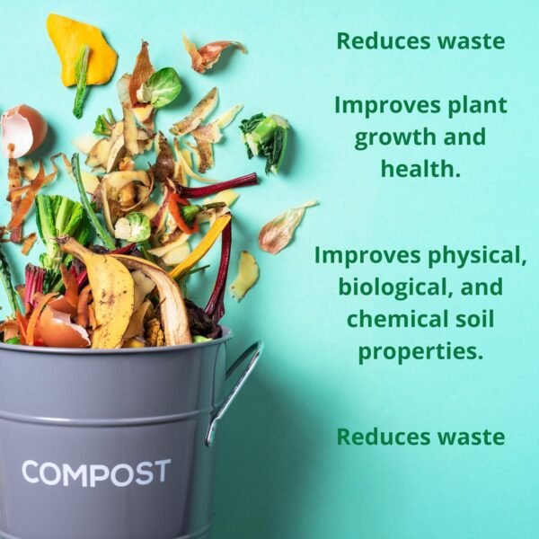 Compost Bags1.3 Gallon, 50 Compostable Trash Bags, Biodegradable, Compostable Bags, Small Compost Bags for Countertop Bin, Bio Composting Bags, Compost Bin Bags, Green Trash Bags, Food Scrap Bags (50) - Image 5