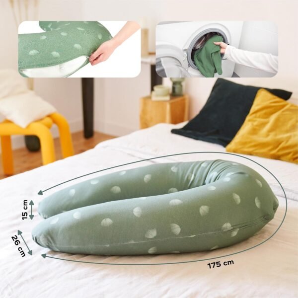 Babymoov B.Love 2-in-1 Pillow - The Original Organic Pregnancy Pillow & Nursing Cushion (Oeko-TEX Certified) - Image 7