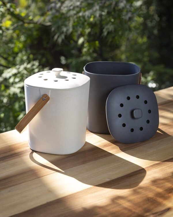 Bamboozle Countertop Compost Bin Kitchen | 1 Gallon | Odorless Composting Bin with Filters | Indoor Compost Bin with Lid | Plant Based Kitchen Composter for Food Scraps & Waste Recycling - Image 7