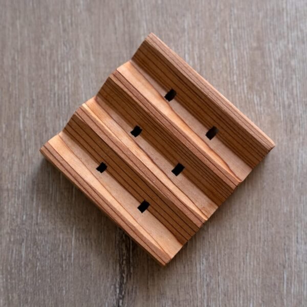 Happy Nuts Slab Saver Cedarwood Soap Holder Tray for Shower & Bathroom - Keep Your Bar Soap Dry & Fresh - Image 5