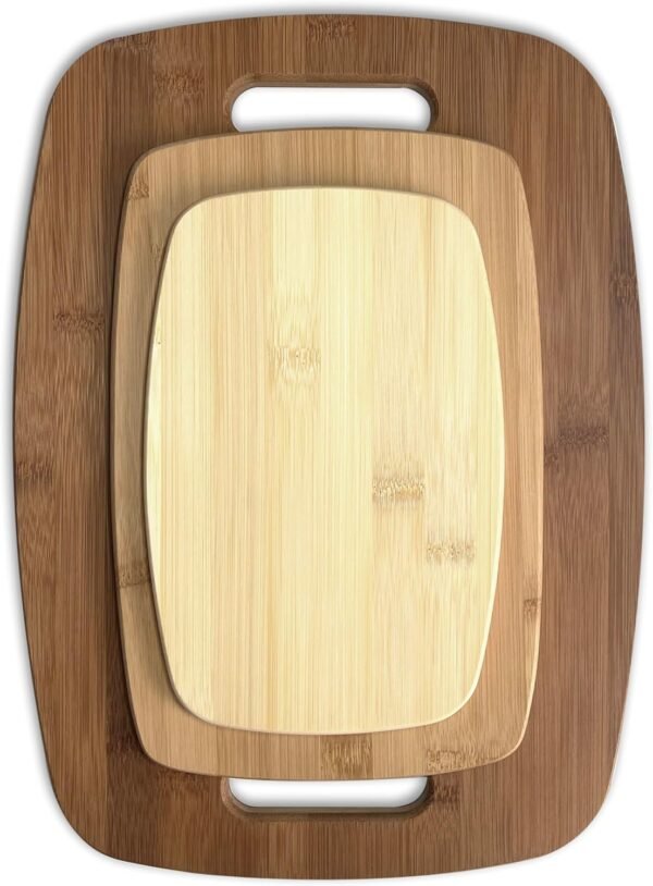 GoodCook Bamboo Cutting Board 3-Pack, Eco-Friendly Knife-Friendly Boards, 6x9-Inch, 9x12-Inch, 11x15-Inch, Durable and Moisture Resistant, Perfect for Food Prep and Serving