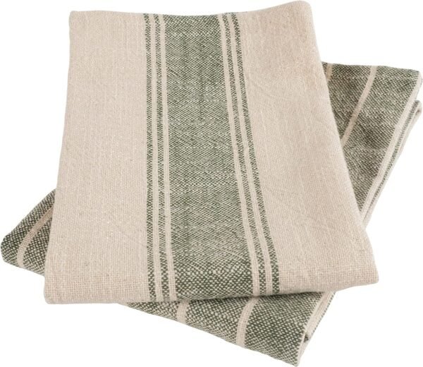 KAF Home Natural Rustic Farmhouse Slubbed Kitchen Towel | 100% Cotton Dish Towel, 18 x 28 Inches | Soft and Absorbent (Olive, Set of 4) - Image 6