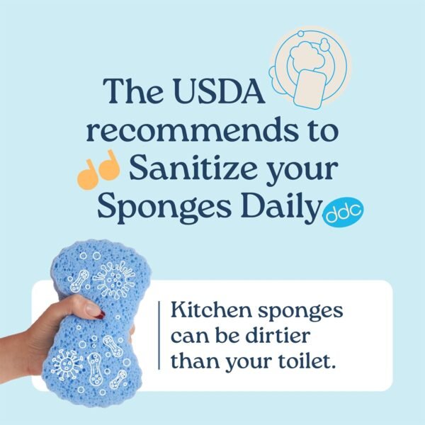 Daily Dish Scrubber (200 Sheets) Premium Scrub Sheets/Dishcloths for Washing Dishes and Cleaning Kitchen, Bathroom. Odor-Free, Quick Drying, Heavy Duty, Non-Scratch. Great Gift for The Host. - Image 3
