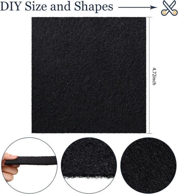 16 Pieces Compost Bin Filters Kitchen Compost Charcoal Filters Refills Replacement Filters for Kitchen Compost Bucket Pail Countertop Bins Filter, Square - Image 2