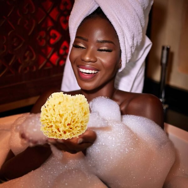 Delicate Skin Wool Sea Sponge 4 in | Real Natural Sponges for Body and Face Gentle Care | Luxurious Lather - Image 5