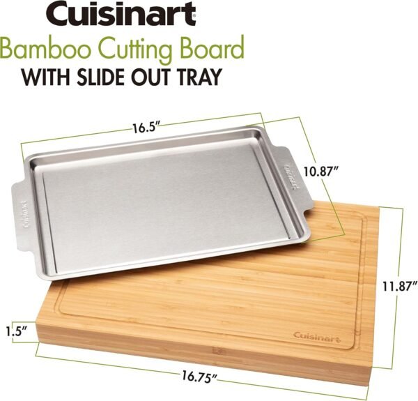 Cuisinart CPK-4884 Bamboo Cutting Board with Hidden Tray - Image 7