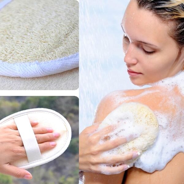 Jaunty Natural Loofah (3PC Pack) Sponge Exfoliating Body Scrubber Made with Eco-Friendly and Biodegradable Suitable for Women, Babies and Men, - Image 5