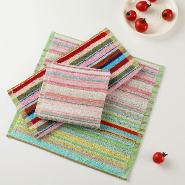 Oeleky Kitchen Dishcloths for Washing Dishes, Ultra Absorbent Dish Rags, Cotton Cleaning Cloths Pack of 8, 12x12 Inches (Mix-1, 12x12 inch) - Image 7