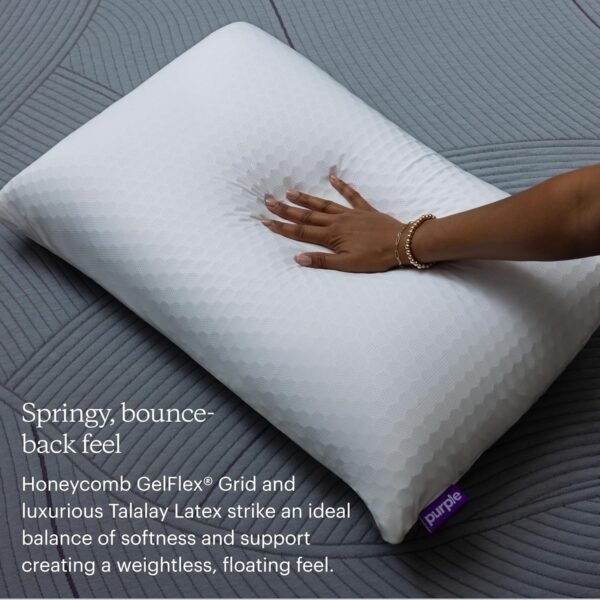 Purple Harmony Pillow | The Greatest Pillow Ever Invented, Hex Grid, No Pressure Support, Stays Cool, Good Housekeeping Award Winning Pillow (Medium) - Image 5