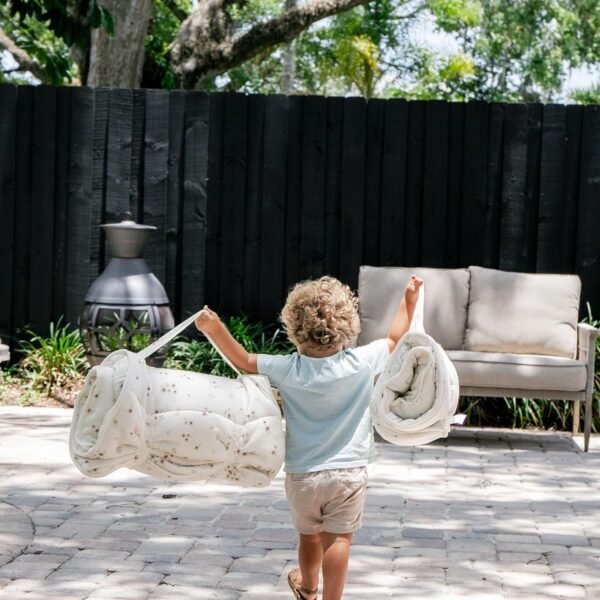 Makemake Organics GOTS Certified Organic Cotton Nap Mat with Detachable Pillow for Kids Soft Sleeping Bag for Toddlers, Boys, Girls - Ideal for Daycare, Preschool, Kindergarten - Image 4