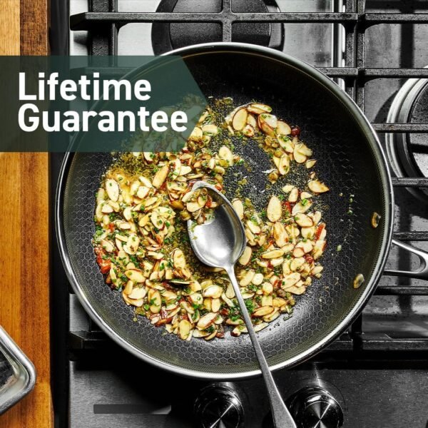 HexClad Hybrid Nonstick Frying Pan, 8-Inch, Stay-Cook Handle, Dishwasher and Oven Safe, Induction-Ready, Compatible with All Cooktops - Image 6