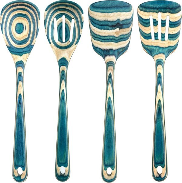 Baltique Mykonos Collection 4 Piece Cooking Utensil Set, Safe for Nonstick