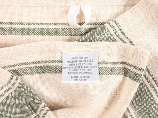 KAF Home Natural Rustic Farmhouse Slubbed Kitchen Towel | 100% Cotton Dish Towel, 18 x 28 Inches | Soft and Absorbent (Olive, Set of 4) - Image 4