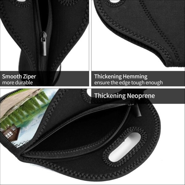 Neoprene Lunch Bags Natural Print Insulated Lunch Tote Bag Reusable Thermal Cooler Lunch Container Box for Work Travel Picnic - Image 5