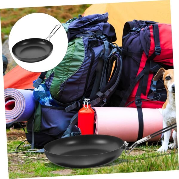 Camping Pan Nonstick Pan Cooking Pans Nonstick Camping Cookware Saucepan Titanium Frying Pan Kettle Pots Griddle Outdoor Cooking Pot Outdoor Cooker Portable Cutlery Iron - Image 4