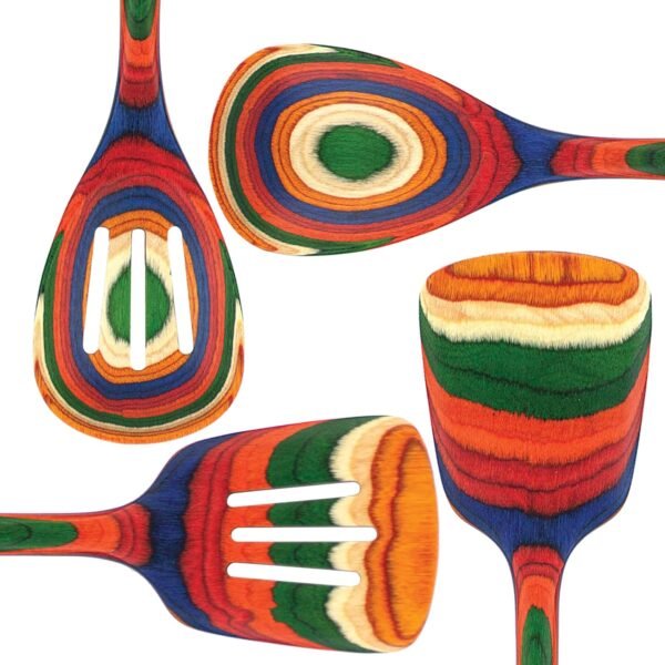 Baltique Marrakesh Collection 4 Piece Cooking Utensil Set, Safe for Nonstick - Image 5