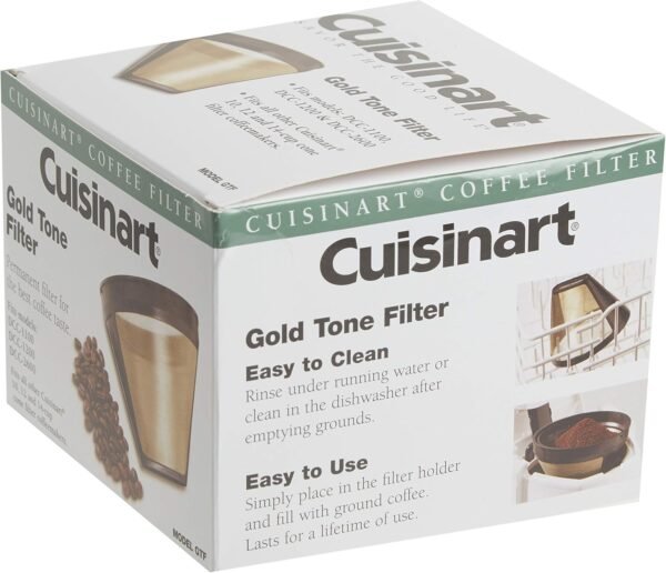 Cuisinart GTF Gold Tone Coffee Filter, 10-12 Cup Cone, Burr Mill - Image 3