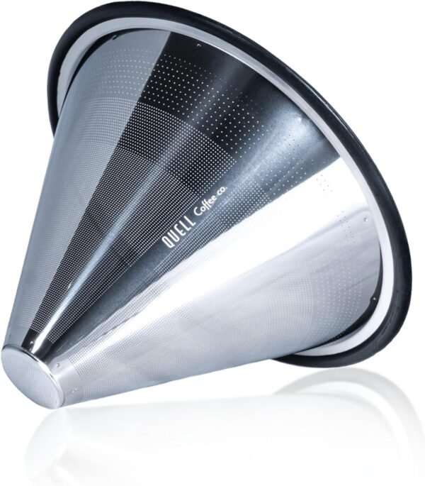 Reusable Coffee Filter for Hario V60-02 Pour Over Drippers : Stainless Steel Wave Alternative for Sustainable Brewing