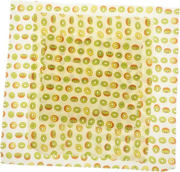 Ipetboom 3pcs Beeswax Reusable Beeswax Food Wraps for Bread and Sandwiches Food Wrapping Cloth Organic Beeswax Cloth Beeswax Bread Wraps Beeswax Paper Storage Kitchen Supplies Cotton