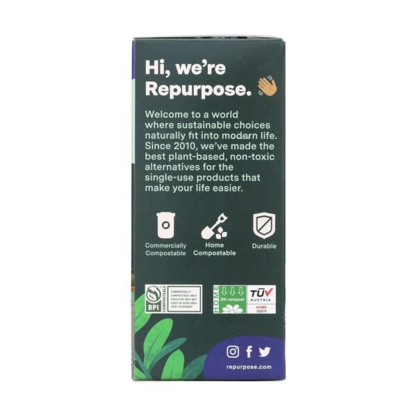 Repurpose Compostables Repurpose 3 Gallon, 11 Liter Super Strong, Small Compostable Trash Bags, Biodegradable Products Institute (BPI) Certified, 25 Count - Image 3