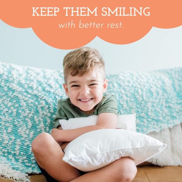 Youth Pillow - 16 X 22 - Soft & Hypoallergenic - Better Sleep for Kids - Perfect Size - Backed by Our Love The Fluff Guarantee (1 Pack) - Image 2