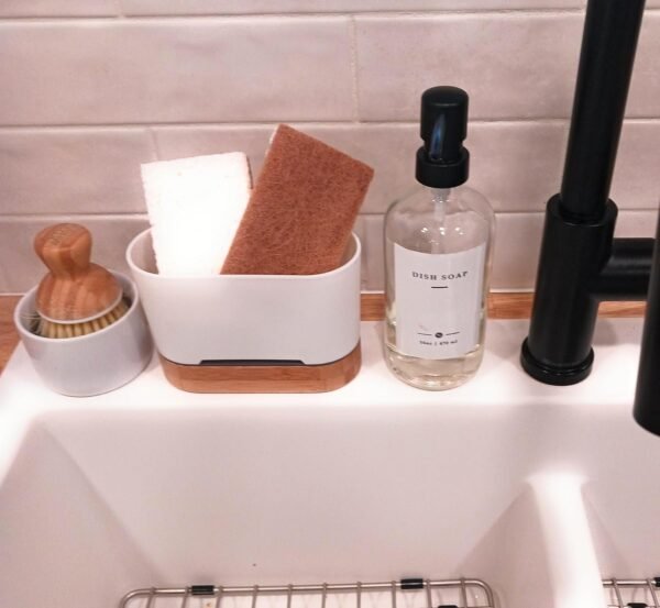 Graham & Ash Co Natural Kitchen Sponge - Biodegradable Compostable Cellulose and Coconut Scrubber - Pack of 10 Eco Friendly Sponges - Image 3