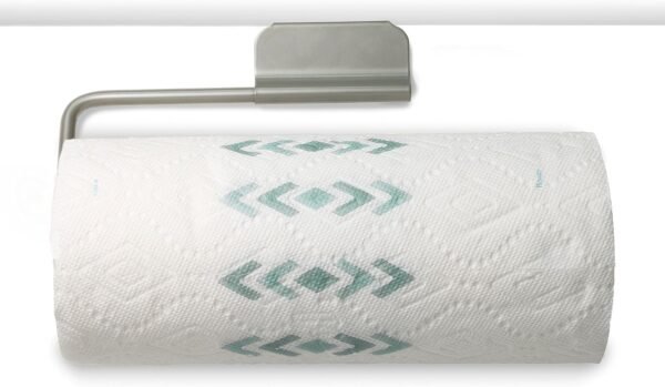 Spectrum Diversified Euro Over-The-Cabinet Paper Towel Holder, Satin Nickel - Image 2